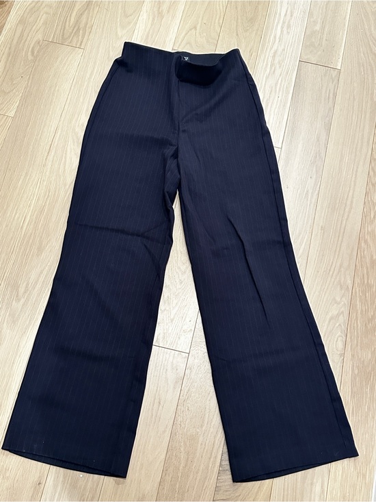 Rachel Zoe Pants - Rachel Zoe Black Pinstripe Wide-Leg Pants